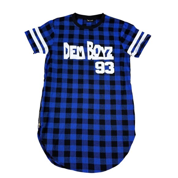 Pizoff Dem Boyz 93 Plaid Side Zipper Mens Shirt Sz Large - Picture 1 of 5